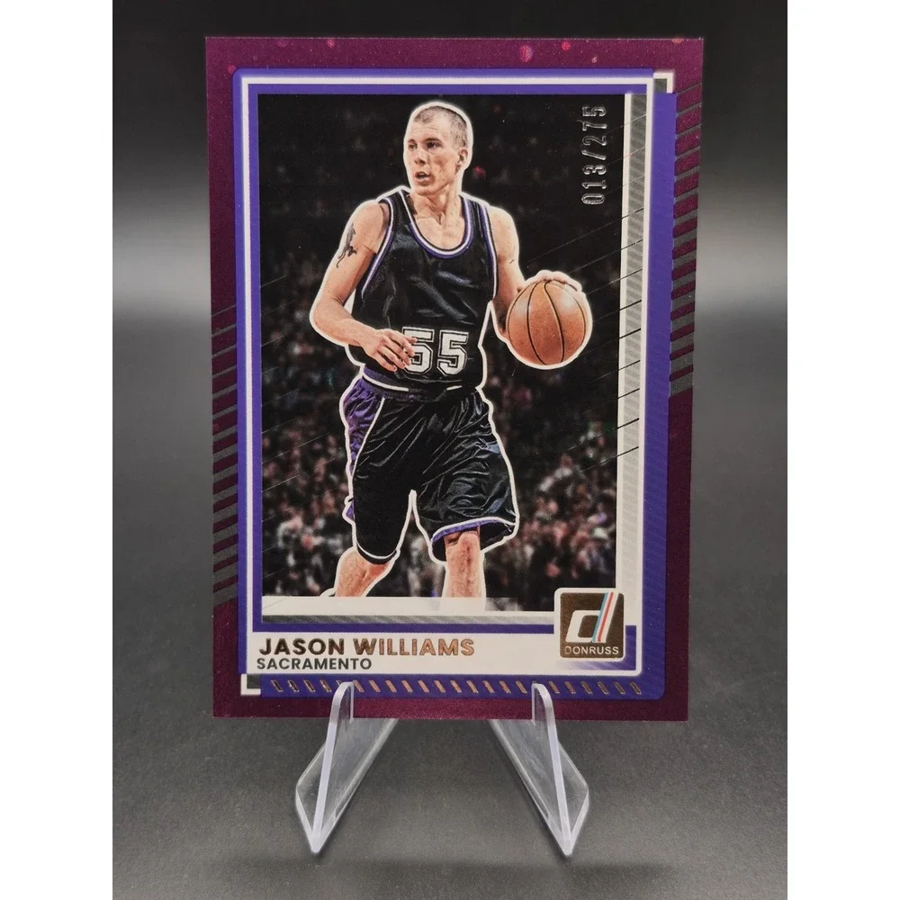 2025-26 Panini Donruss Jason Williams #176 Purple Cosmos /275 Sacramento Kings